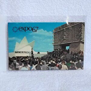 Uncirculated 1967 Montreal Expo 67 Souvenir Postcard to Rep. Mexico!!